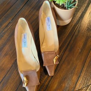 Jimmy Choo Brown Kitten Heel